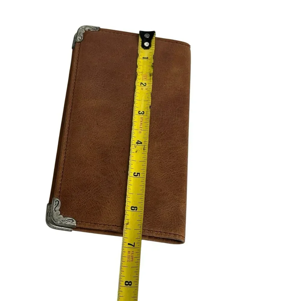 scully brown leather telephone address book